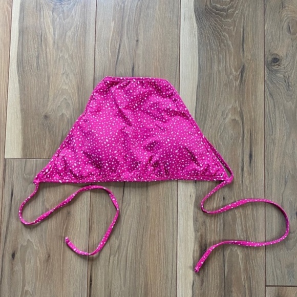 Sachii beachwear pink and white polka dot bikini top NWOT - Picture 3 of 6